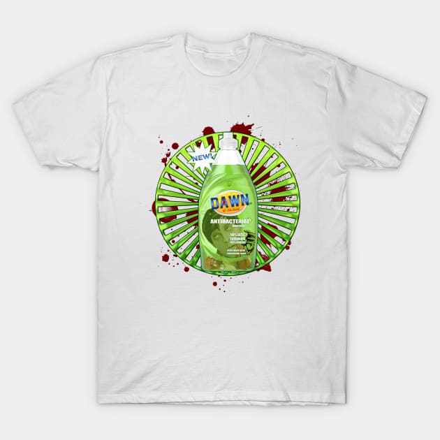 New & Improved- Dawn of the Dead Dish Soap T-Shirt by Sean Damien